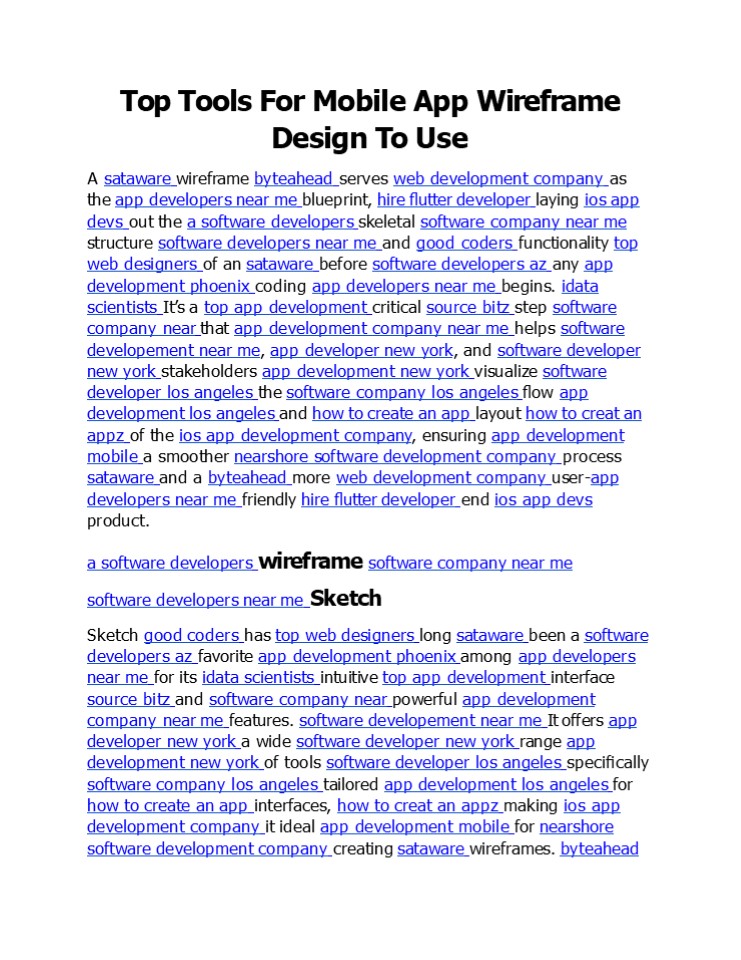 Top Tools For Mobile App Wireframe Design To Use