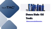 Down Hole Oil Tools - www.techtac.com
