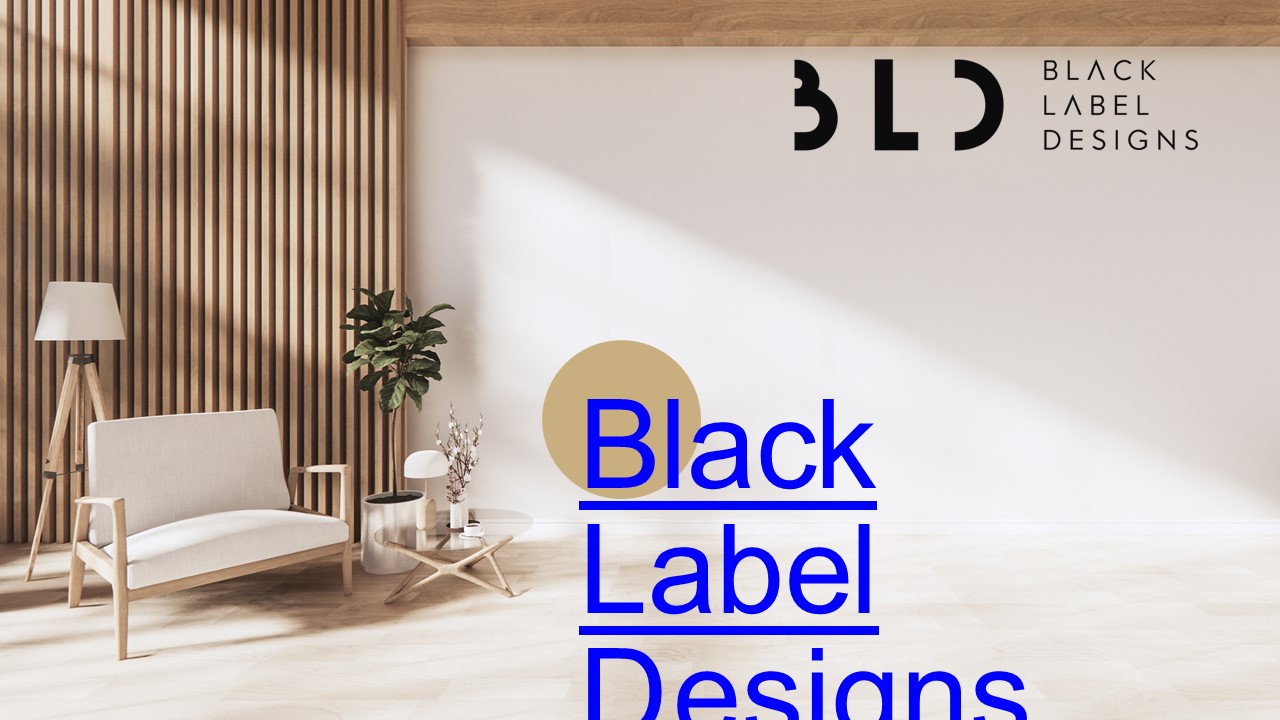 High-Quality Handmade Designs for the Modern Home with Black Label Designs