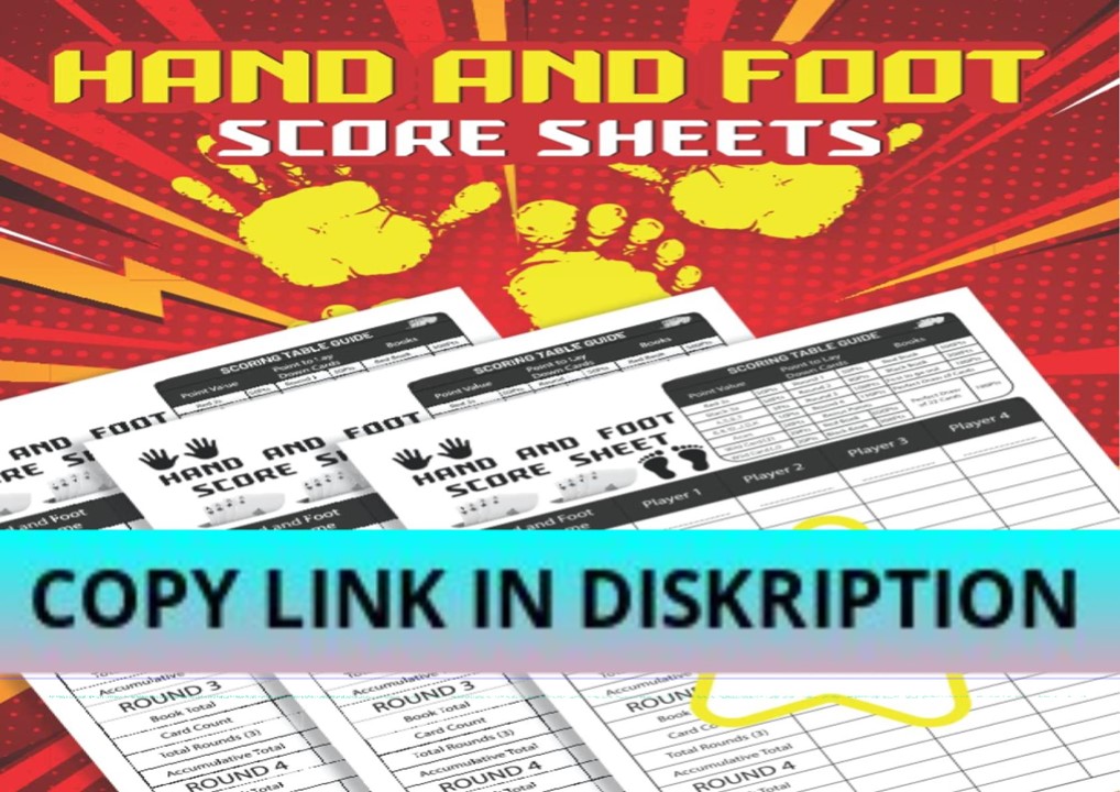 PPT READ [PDF] Hand And Foot Score Sheets Card Game Score Keeping