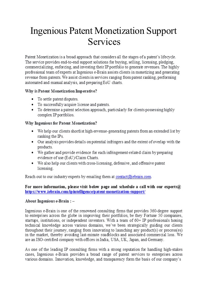 Patent Monetization (2)