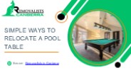 Simple Ways to Relocate a Pool Table