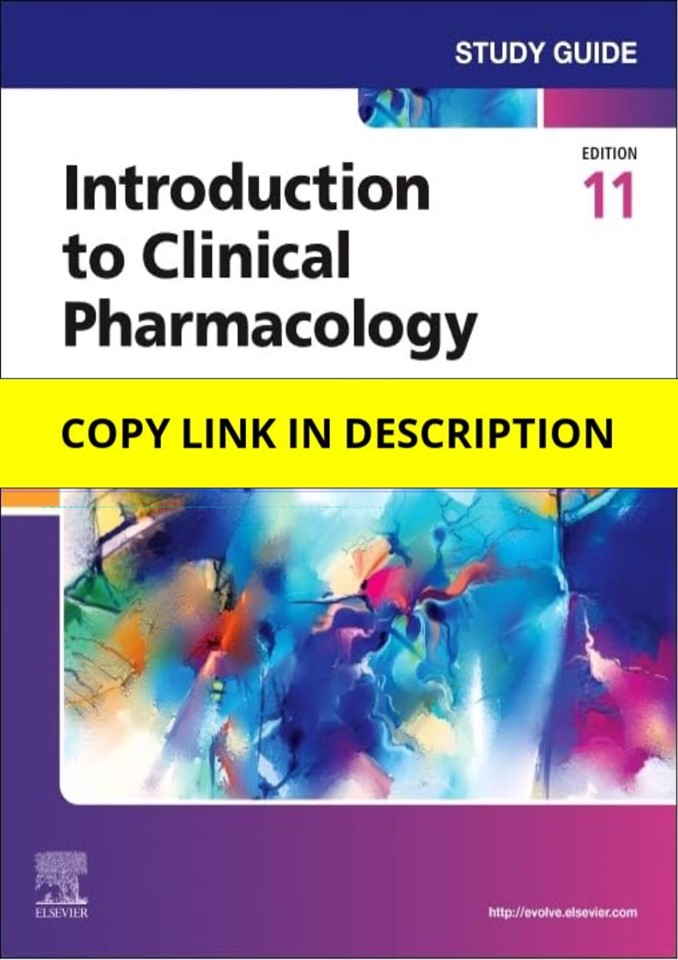 PDF Study Guide for Introduction to Clinical Pharmacology Full