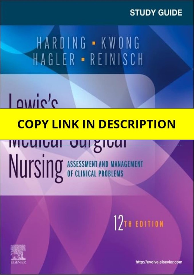 PDF Study Guide for Lewis's Medical-Surgical Nursing 12th Edition Kindle