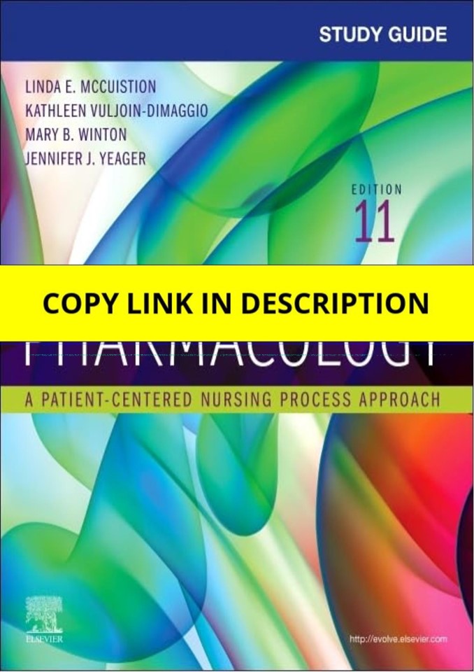 [PDF] Study Guide for Pharmacology: A Patient-Centered Nursing Process Approach Kindle