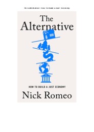 PDF The Alternative: How to Build a Just Economy
