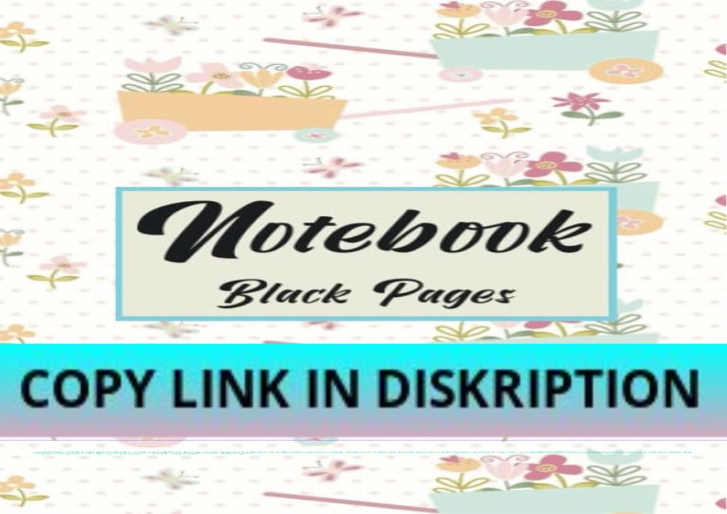 PDF KINDLE DOWNLOAD Notebook Black Pages: Lined Blank Black Paper Note