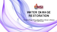 Water Damage Restoration