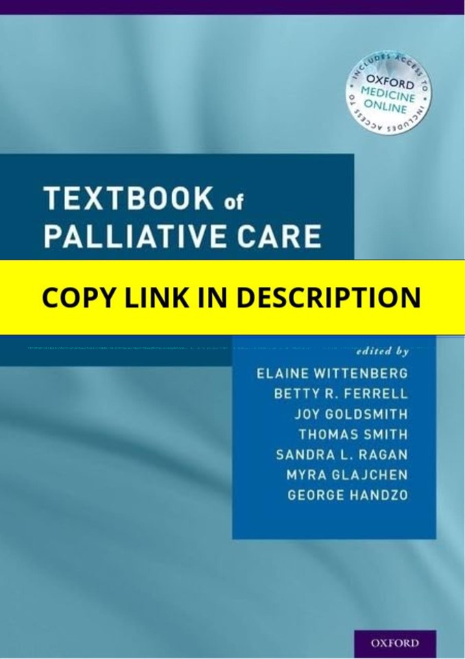 PDF Textbook of Palliative Care Communication 1st Edition Kindle