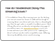 How do I troubleshoot Disney Plus streaming issues? (1)