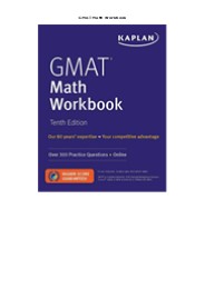[READ DOWNLOAD] GMAT Math Workbook