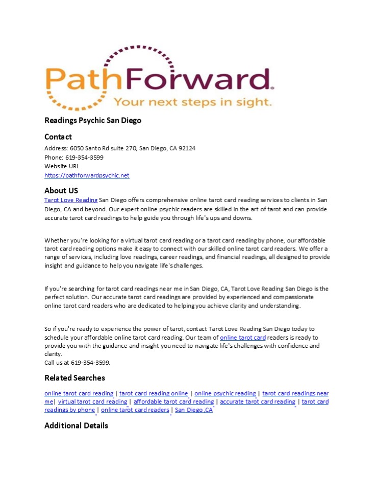 Readings Psychic San Diego