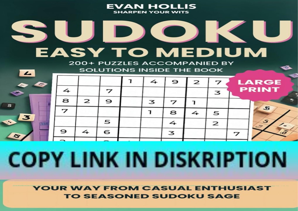 PPT [PDF] READ Free Sudoku Puzzles for Adults An EasytoMedium