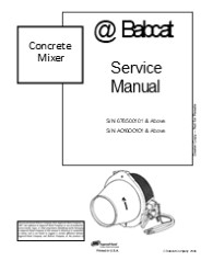 Bobcat Concrete Mixer Service Repair Manual Instant Download #1