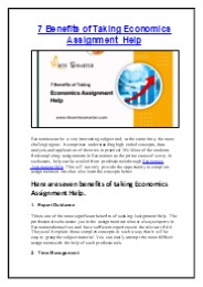 7 Benefits of Taking Economics Assignment Help (1)