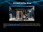 Brewed Coffee Shop