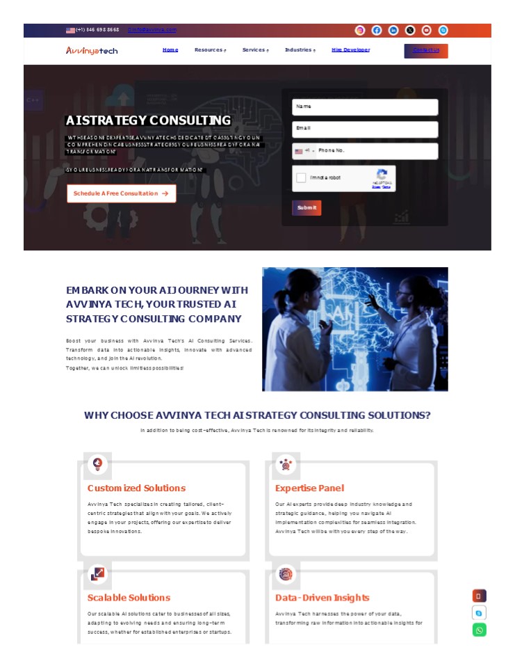 Revolutionary AI Strategy Consulting Services in USA