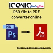 PSD file to PDF converter online | iconic tools hub