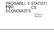 PDF Probability and Statistics for Economists [PDF]