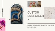 Custom Embroidery: Unique Handcrafted Designs | The Hand EmbroideryCo