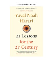 DOWNLOAD(PDF) 21 Lessons for the 21st Century