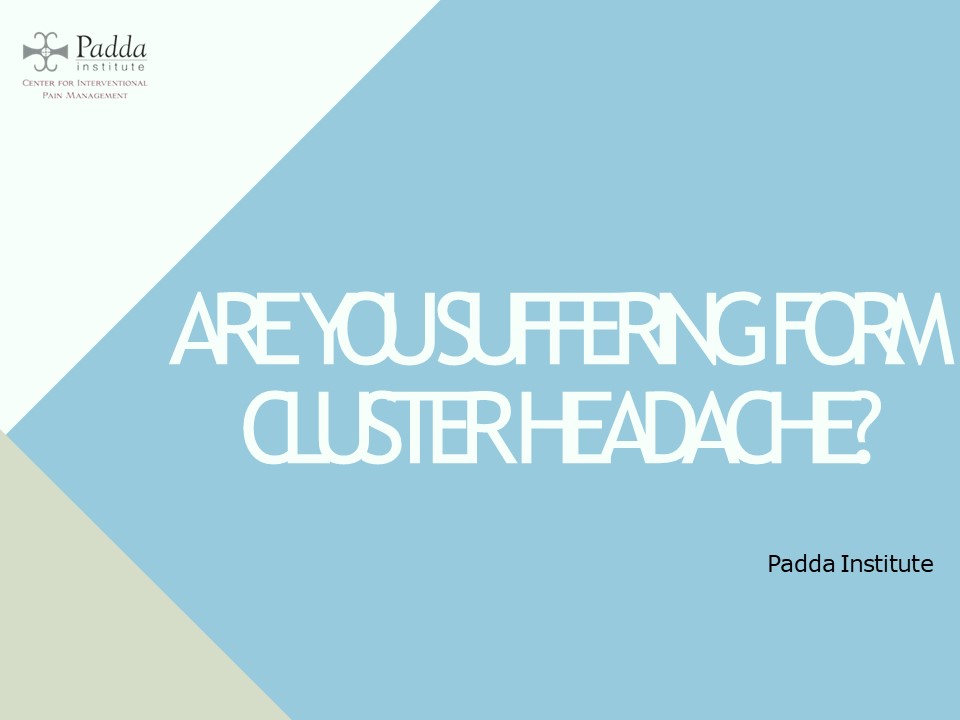 Are you Suffering From Cluster Headache