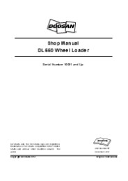 Doosan DL550 Wheel Loader Service Repair Manual Instant Download