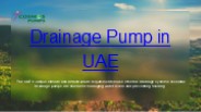 Drainage Pump in UAE