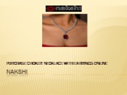 Purchase Choker Necklace with Elegant Earrings Online
