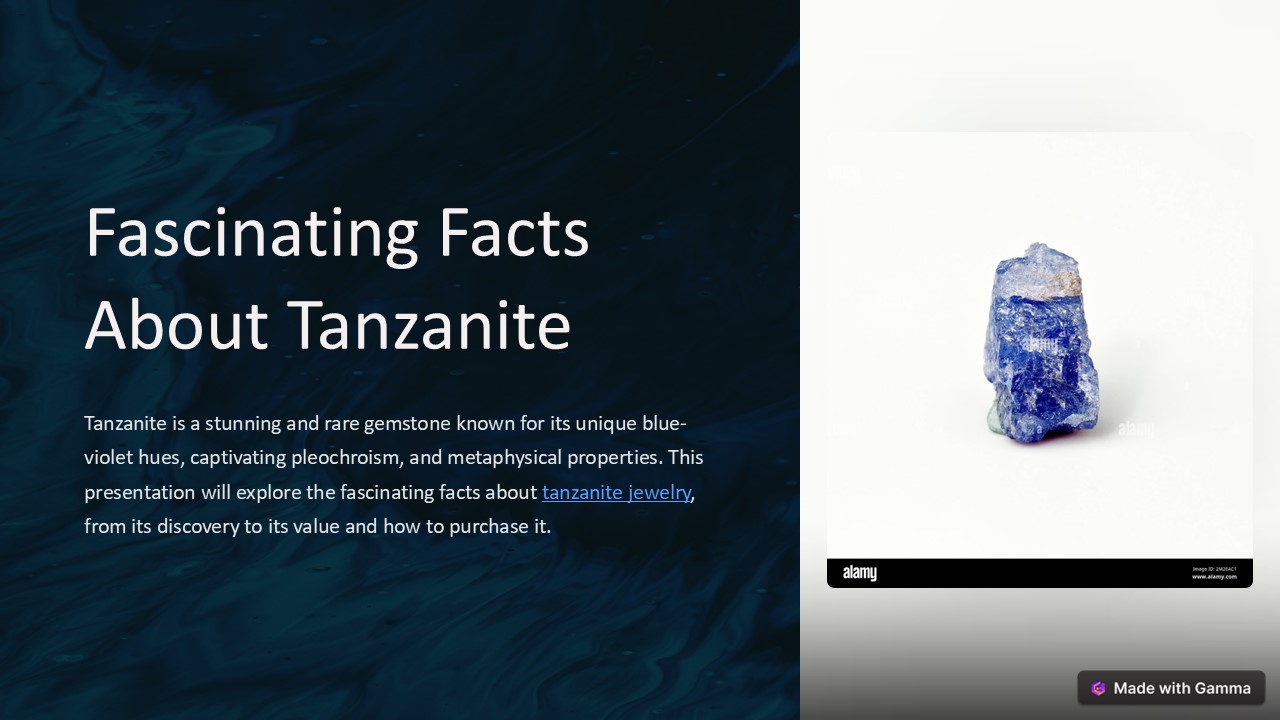 Know Fascinating Facts About Tanzanite