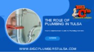 The Role of Plumbing in Tulsa