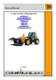 JCB LOAD CONTROL (SUPPLEMENT) Service Repair Manual Instant Download
