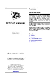 JCB TG300, TG310 Service Repair Manual Instant Download