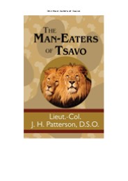 [DOWNLOAD]PDF The Man-Eaters of Tsavo