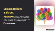 Custom Helium Balloons