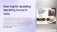 Best English Speaking Course in India