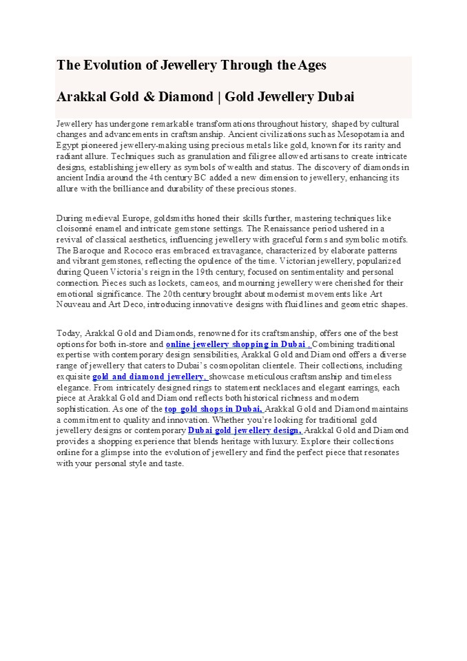 Best Gold Jewellery Dubai