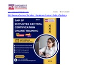 SAP SuccessFactors Training - Employee Central Online Training