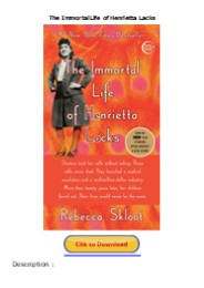 DOWNLOAD The Immortal Life of Henrietta Lacks