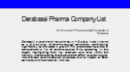 Derabassi Pharma Company List