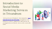 Comprehensive Social Media Marketing Services in Trivandrum.