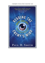 PDF Reading the Enemy's Mind: Inside Star Gate