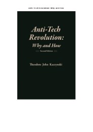 Download [PDF] Anti-Tech Revolution: Why and How
