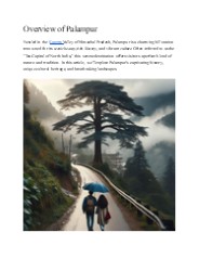 Overview of Palampur