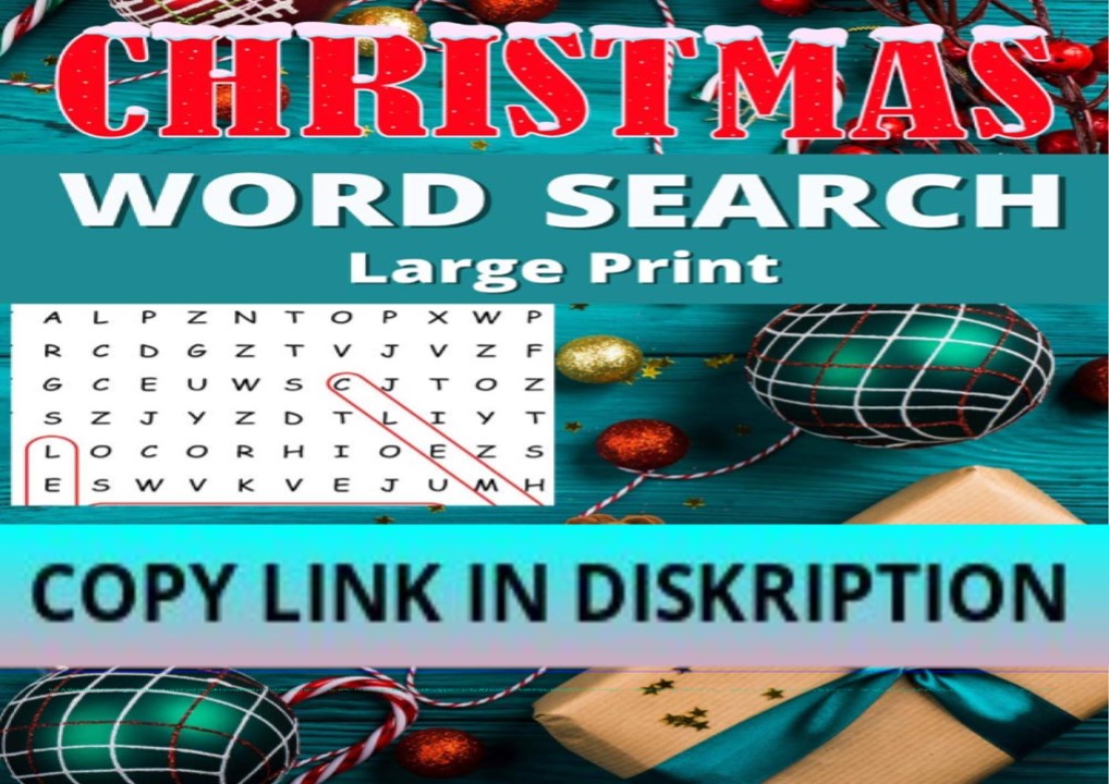 [PDF] DOWNLOAD Christmas Word Search: Puzzle Book for Adults