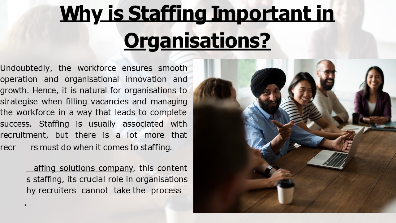 Why is Staffing Important in Organisation