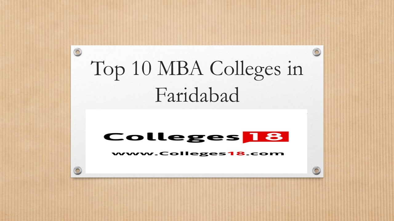 Top 10 MBA Colleges in Faridabad