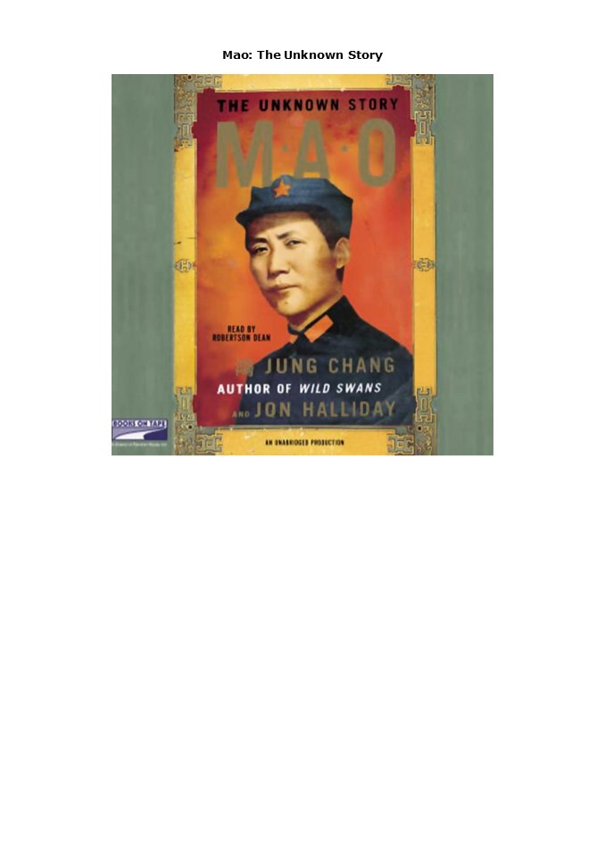 [READ] Mao: The Unknown Story