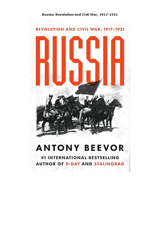 DOWNLOAD(PDF) Russia: Revolution and Civil War, 1917-1921