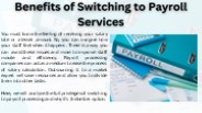 Benefits of Switching to Payroll Services